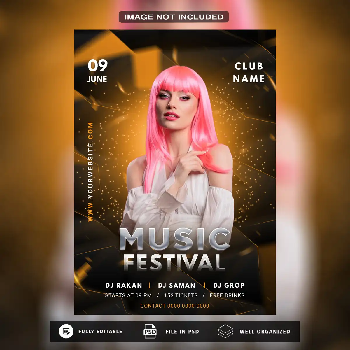 Night Party PSD Template | The Best Social Media Design for Your Event Promotions