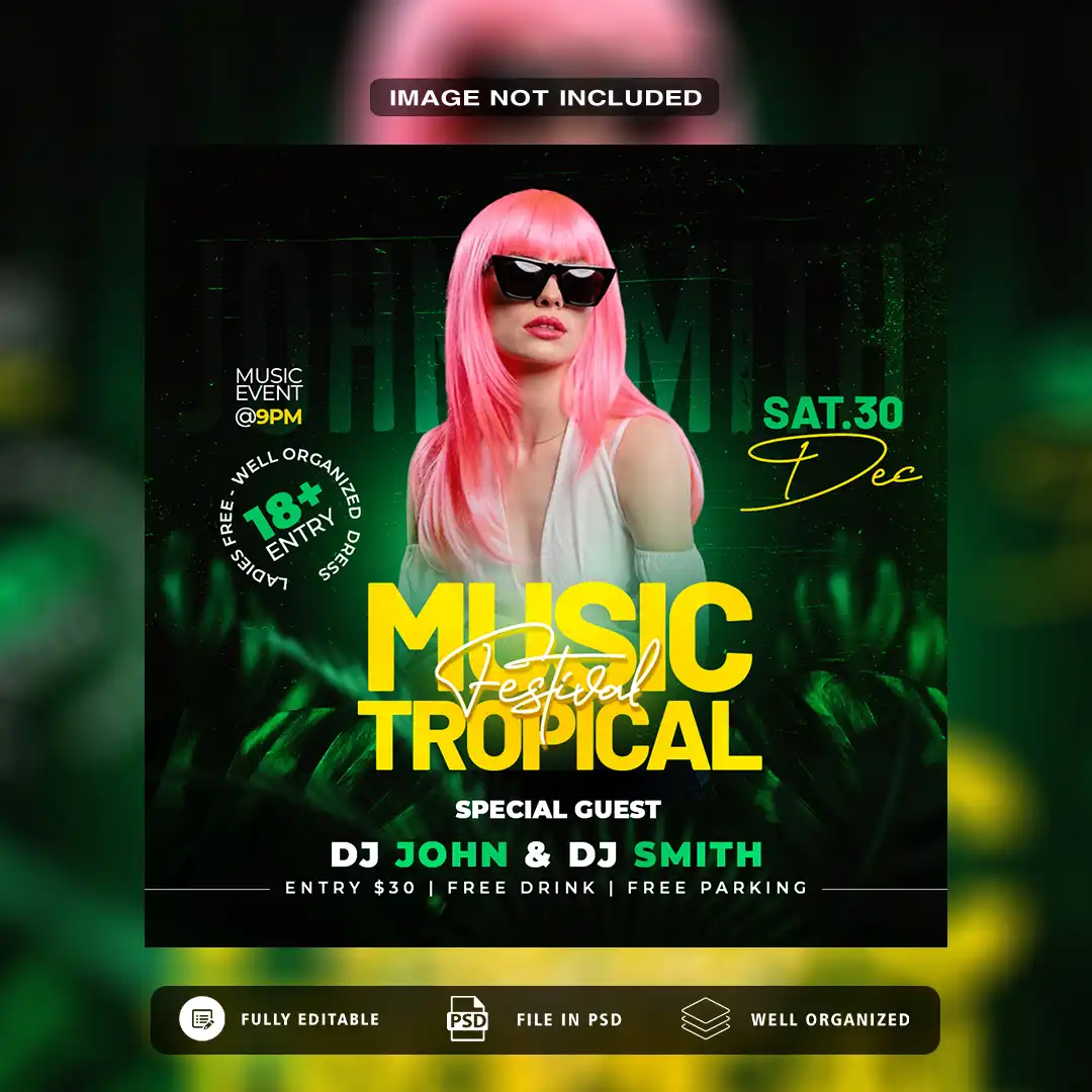 This Viral Night Club PSD Template Is Breaking the Internet | Get Yours
