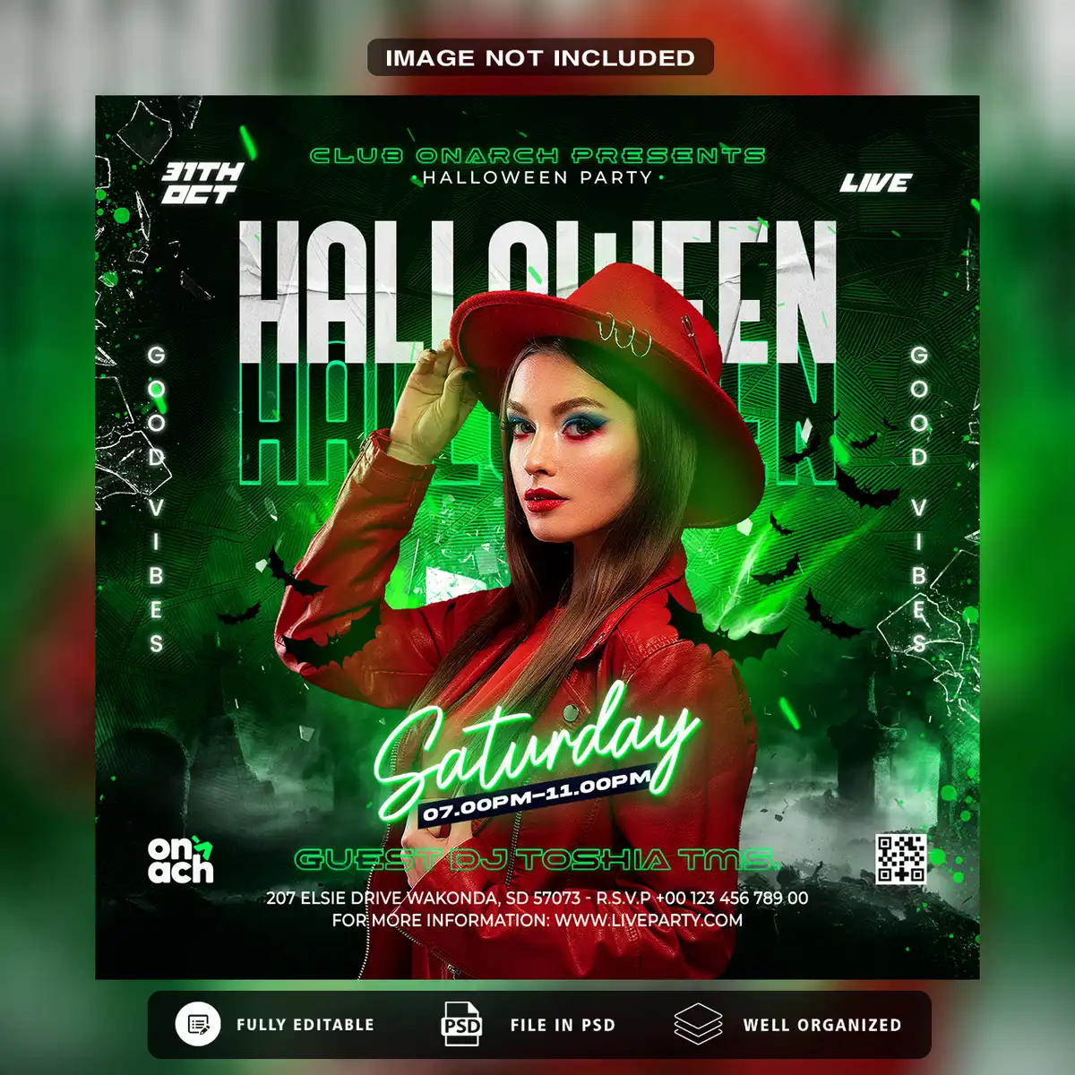 Night Party PSD Template | The Secret to Standout Social Media Event Promotions