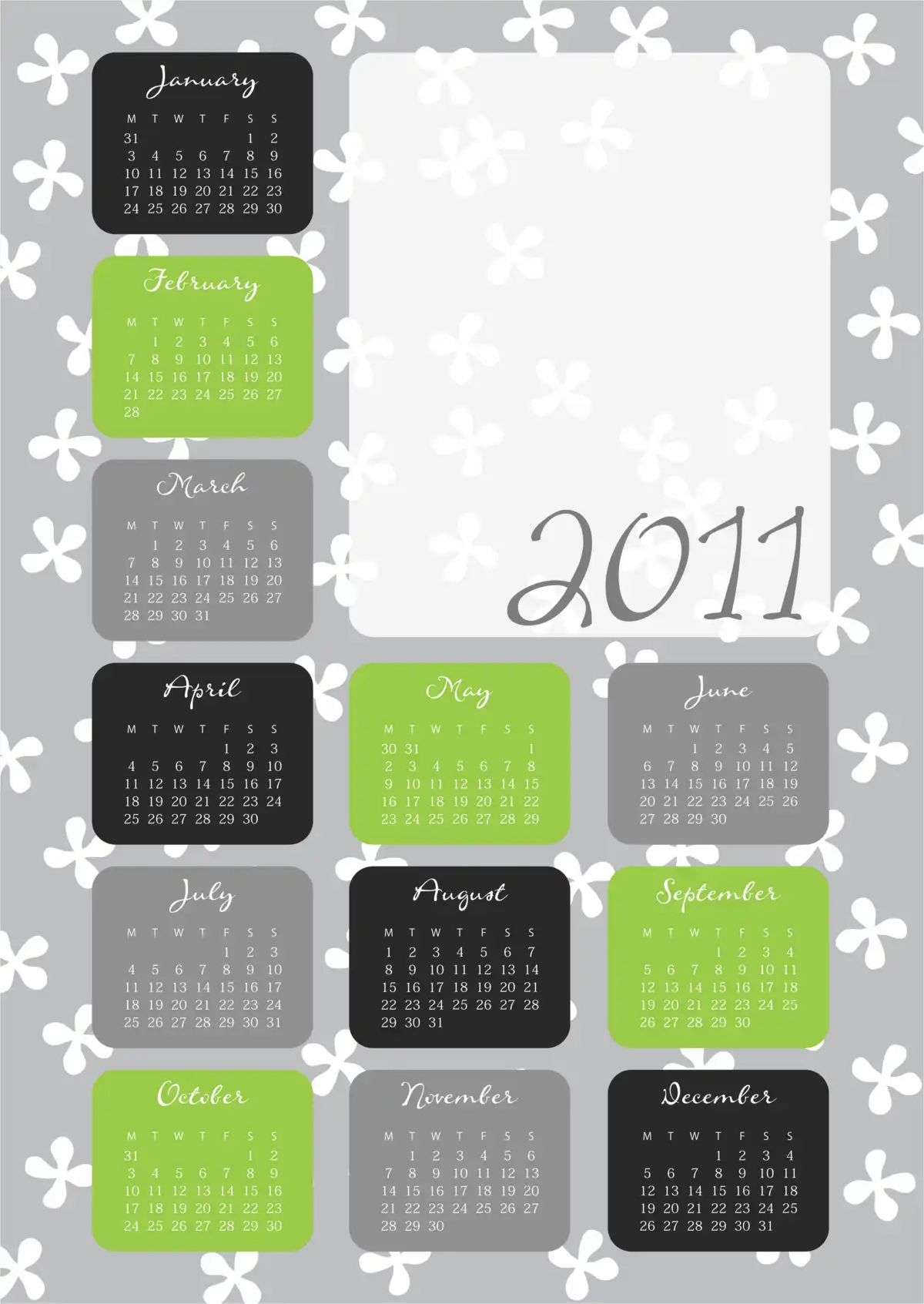 Vector Calendar Template | PNG & CDR Download