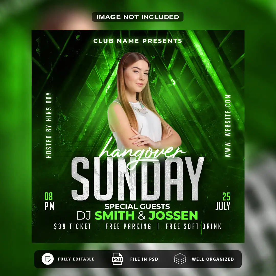 Crush Your Club Promotions with This Viral-Ready PSD Template