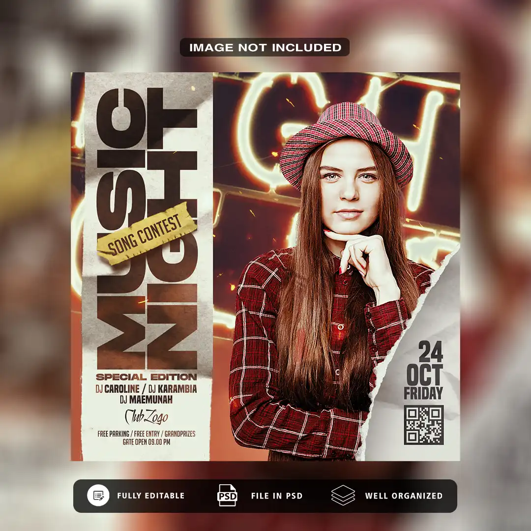 Captivate Your Audience with This Premium Night Club Party Design Template