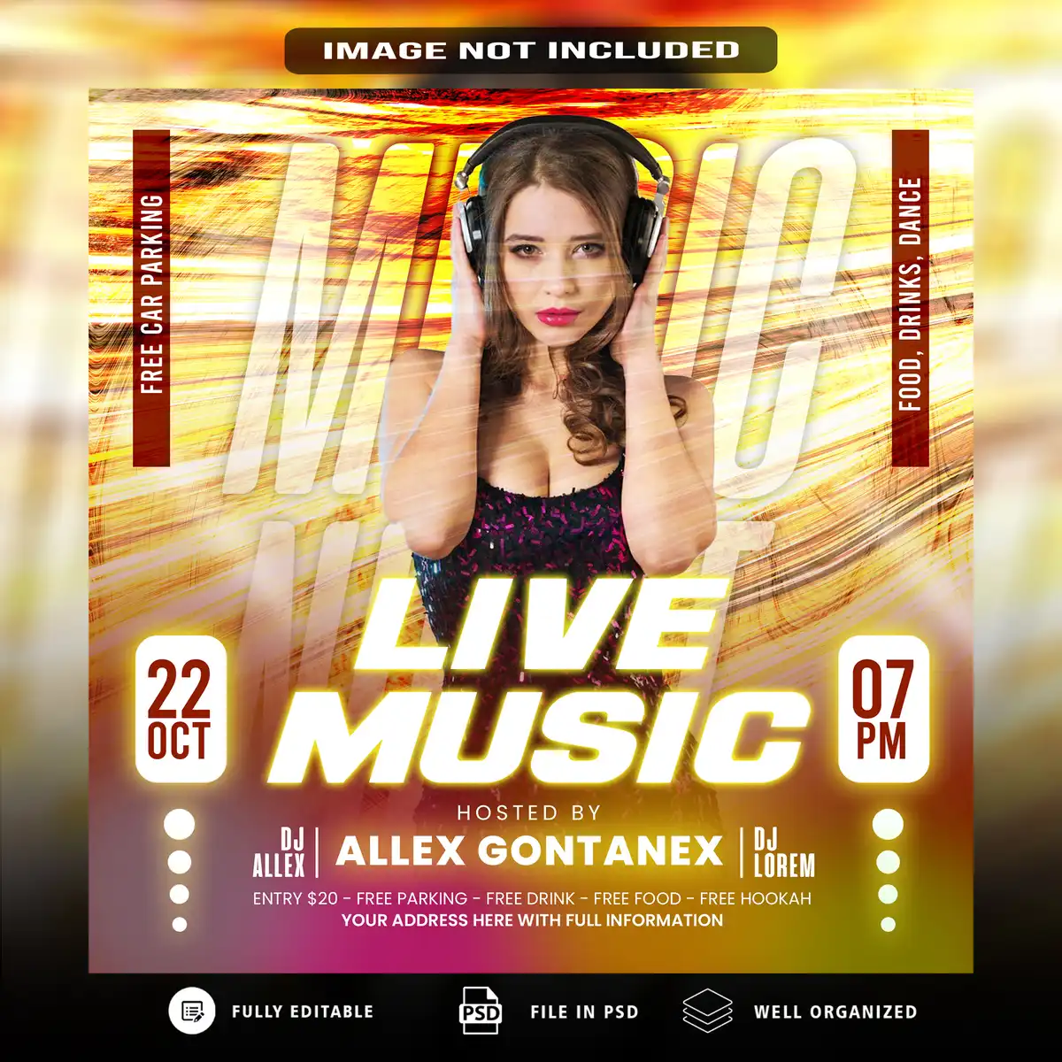 Upgrade Your Event Marketing with This Premium Night Club PSD Template