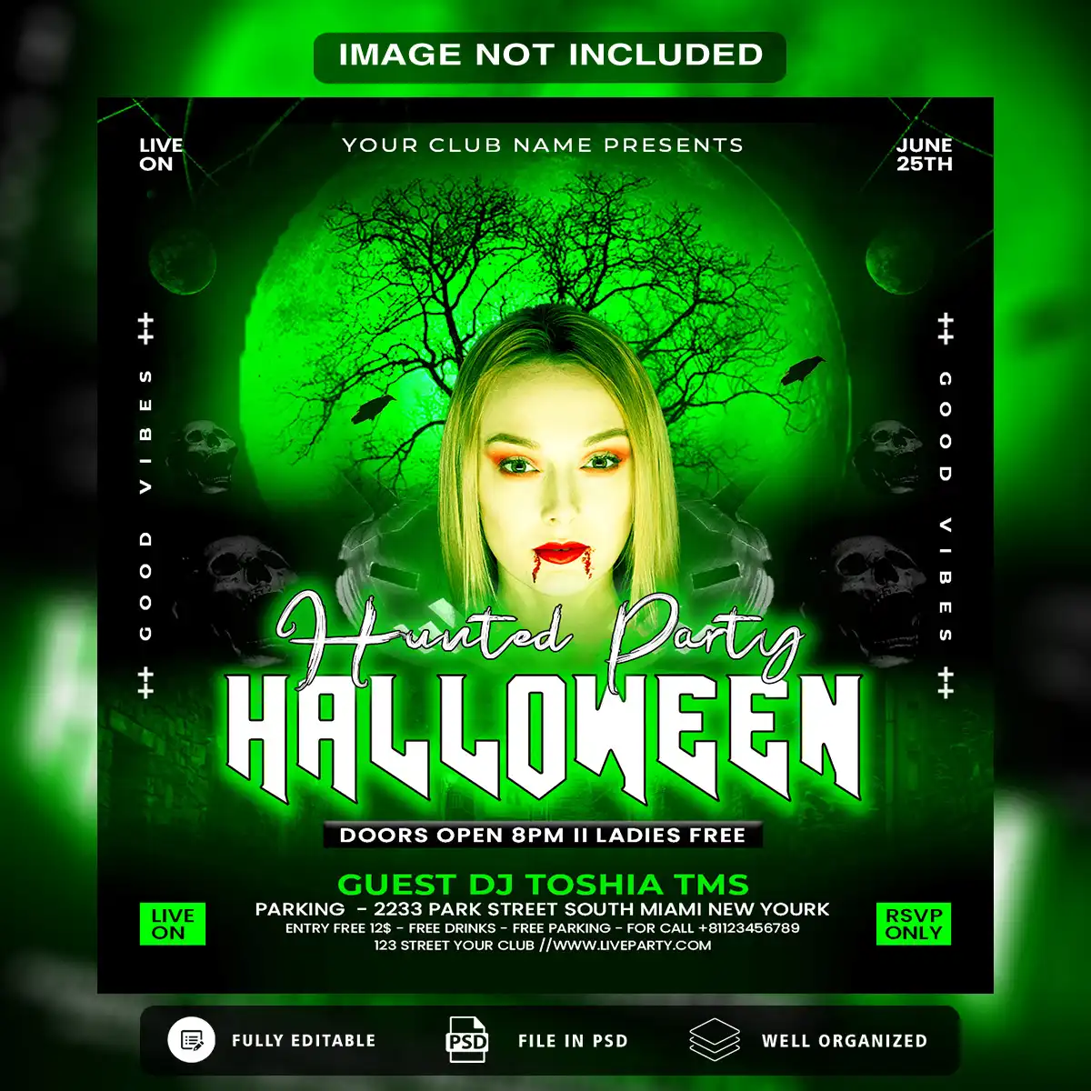 Create Eye-Catching Night Party Ads with This Premium PSD Template