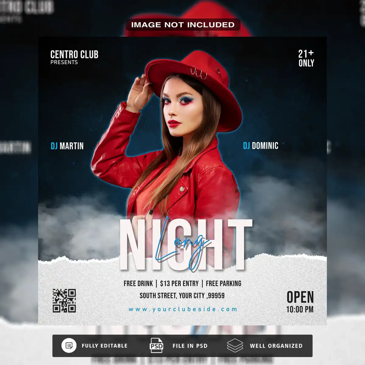 Boost Your Events Social Media Success with This Premium Night Party PSD Template