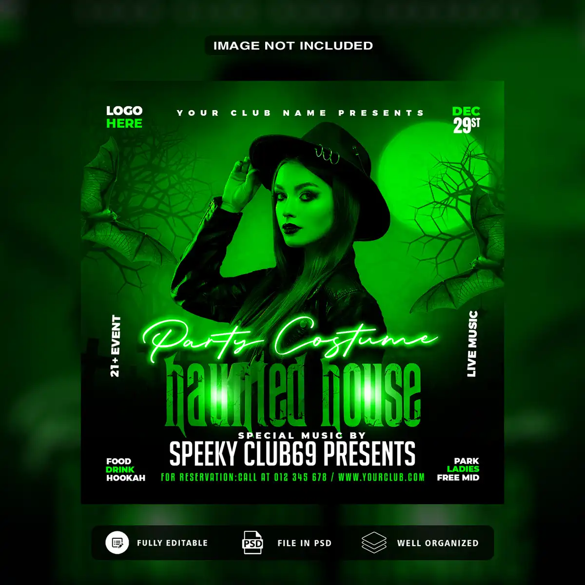 Elevate Your Night Party Social Media Game with This Premium PSD Template