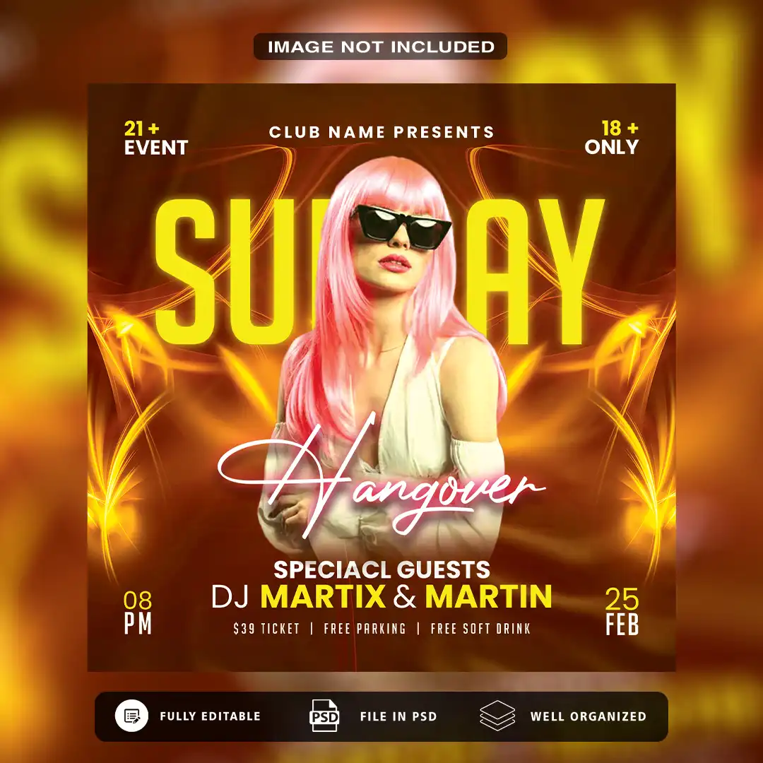 This Night Club Party PSD Template Will Elevate Your Designs Instantly