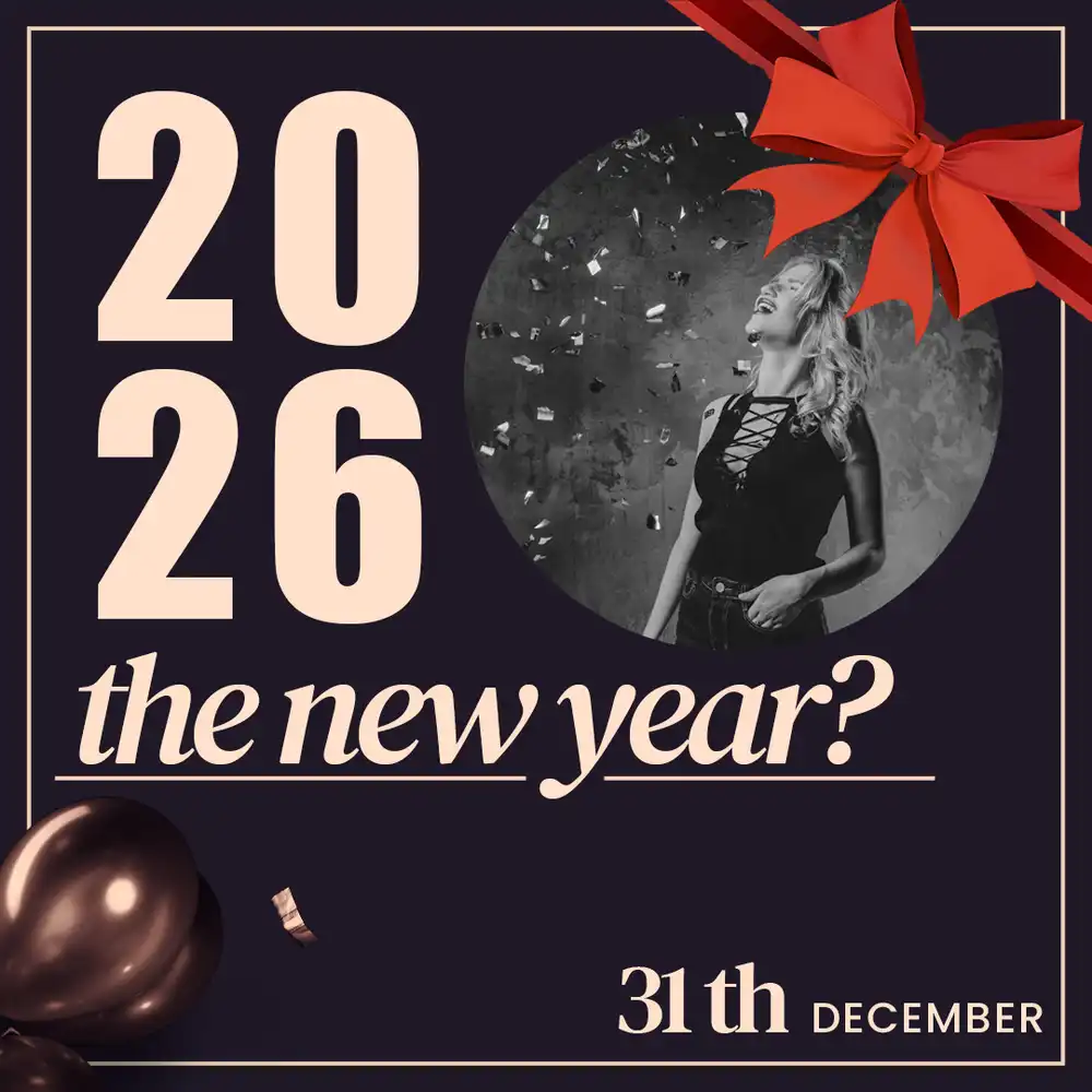 2026 New Year PSD Post Template for Promotion & Celebration