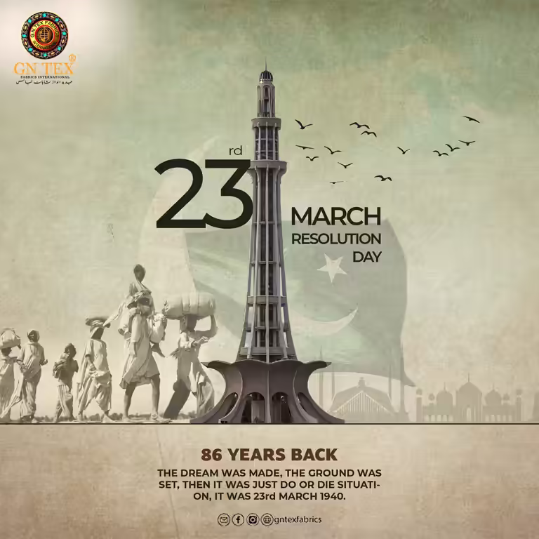 23 March Pakistan Day PSD poster template featuring Minar-e-Pakistan, national flag, and green patriotic theme.
