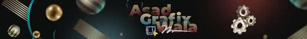 Asad Graphic Wala YouTube Channel Cover Mockup PSD template for professional YouTube banners and channel presentation.