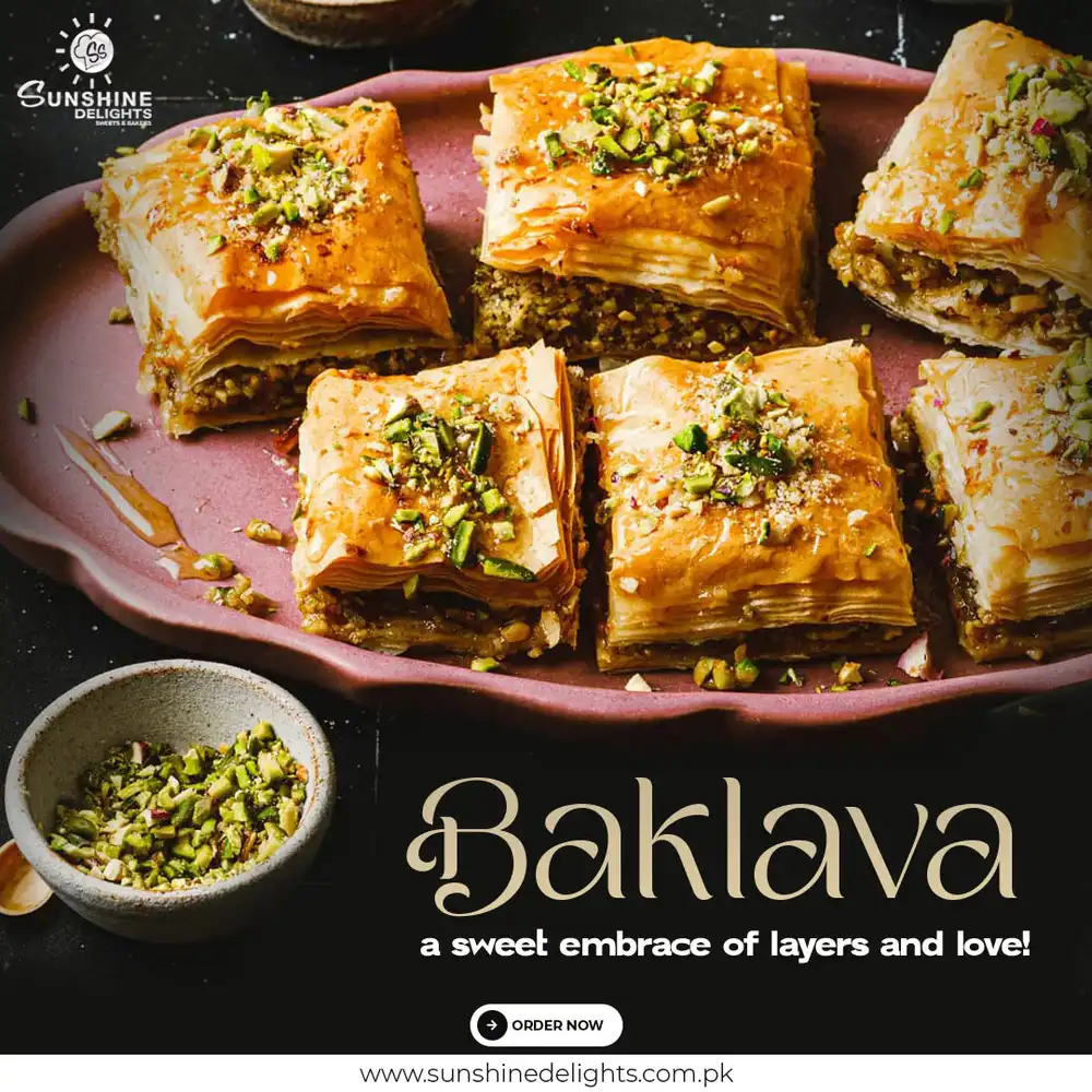 Balkava Sweet Poster - Delicious PSD Template Design