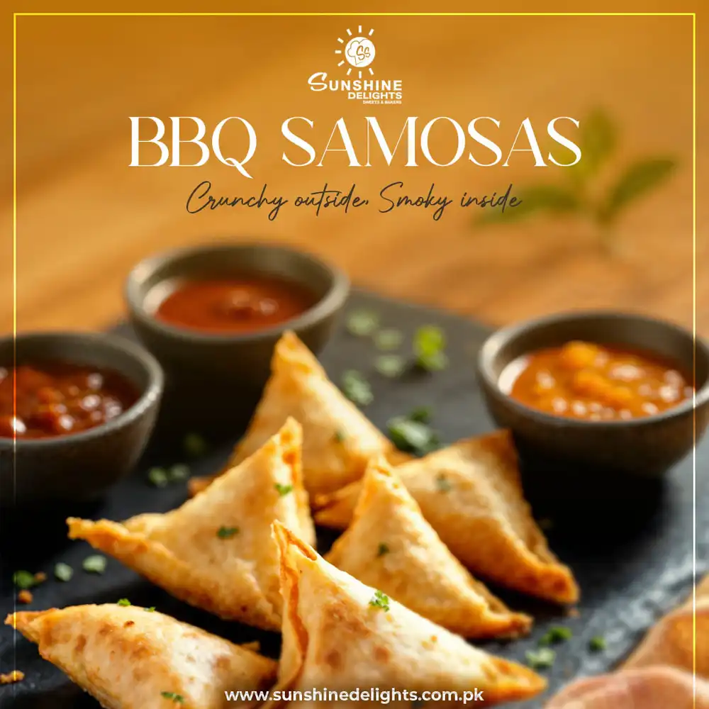 BBQ Samosas with This Editable PSD Poster Design