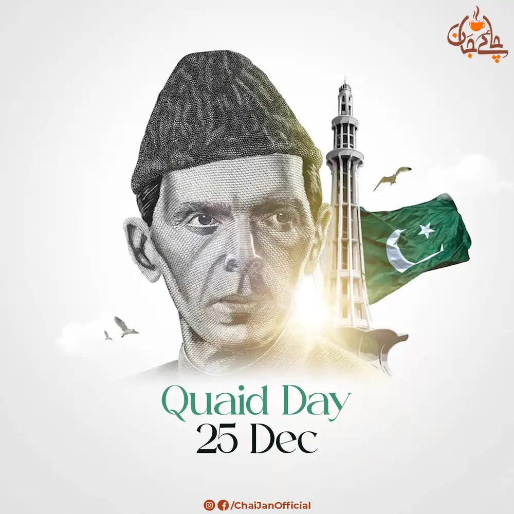 Celebrate Quaid Day - 25 December Poster Design