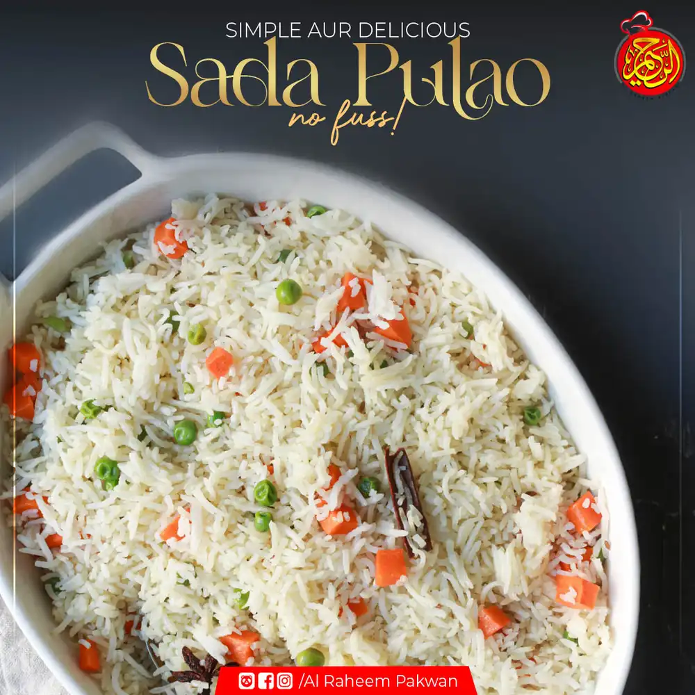 Classic Sada Pulao Poster for Food Promotions