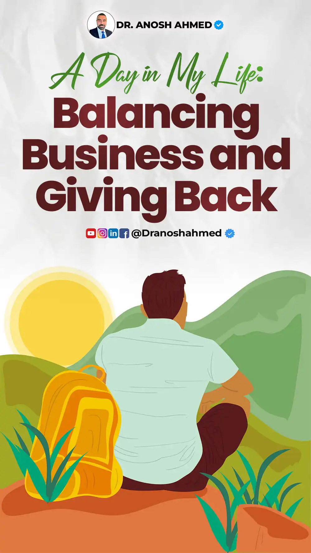 A Day in My Life Balancing Business and Giving Back - PSD Template