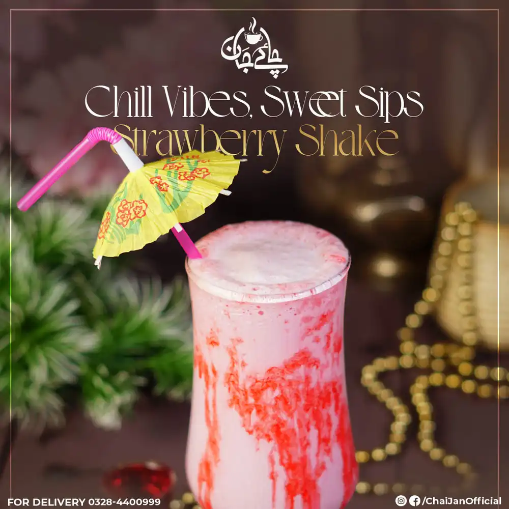 Delicious Strawberry Shake - PSD Poster Template