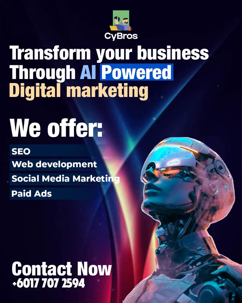 Digital Marketing PSD Template AI Social Media Post Design Mockup