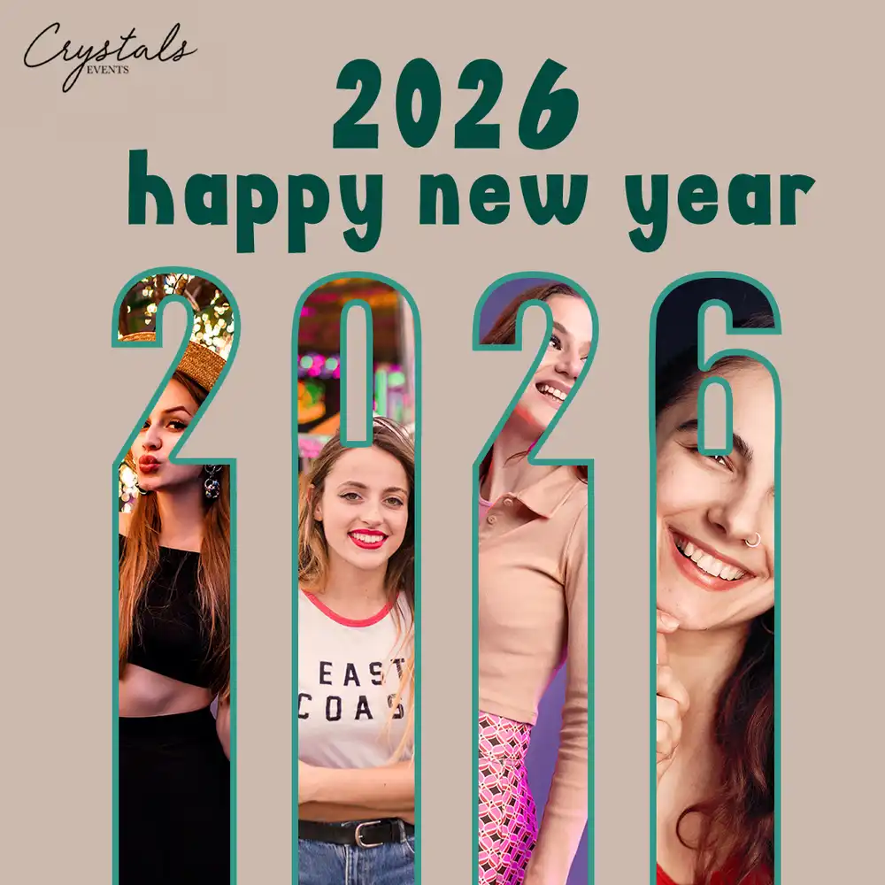 Happy New Year 2026 PSD template for Lunar New Year, parties, events, and festive celebration posters