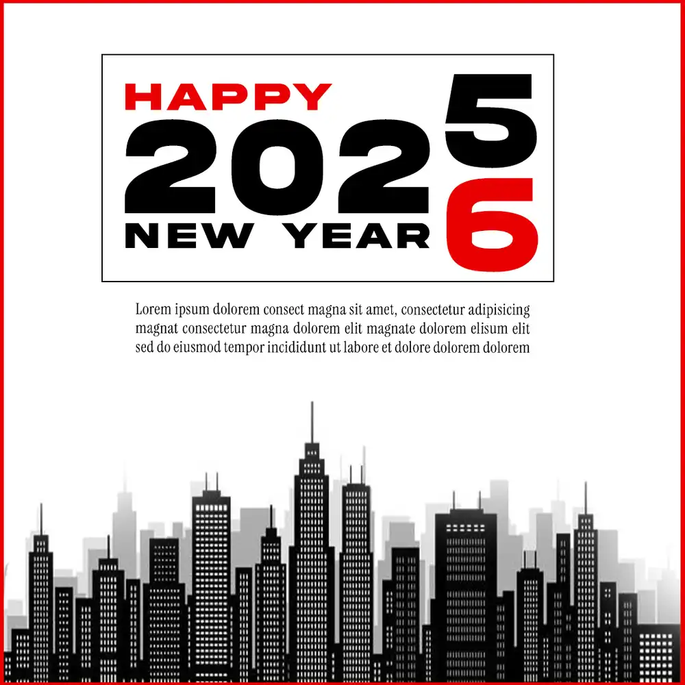 Happy New Year Post 2026 PSD template for Lunar New Year, festive parties, and greeting designs