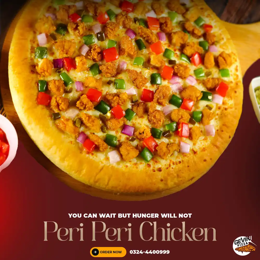 Hunger Pizza - PSD Poster Template for Restaurants & Cafes