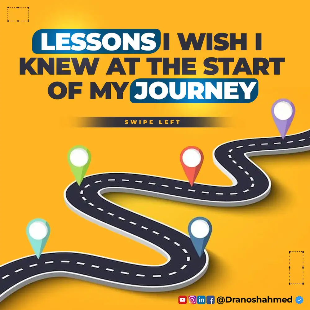 Lessons from the Journey - Editable PSD Template for Social Media