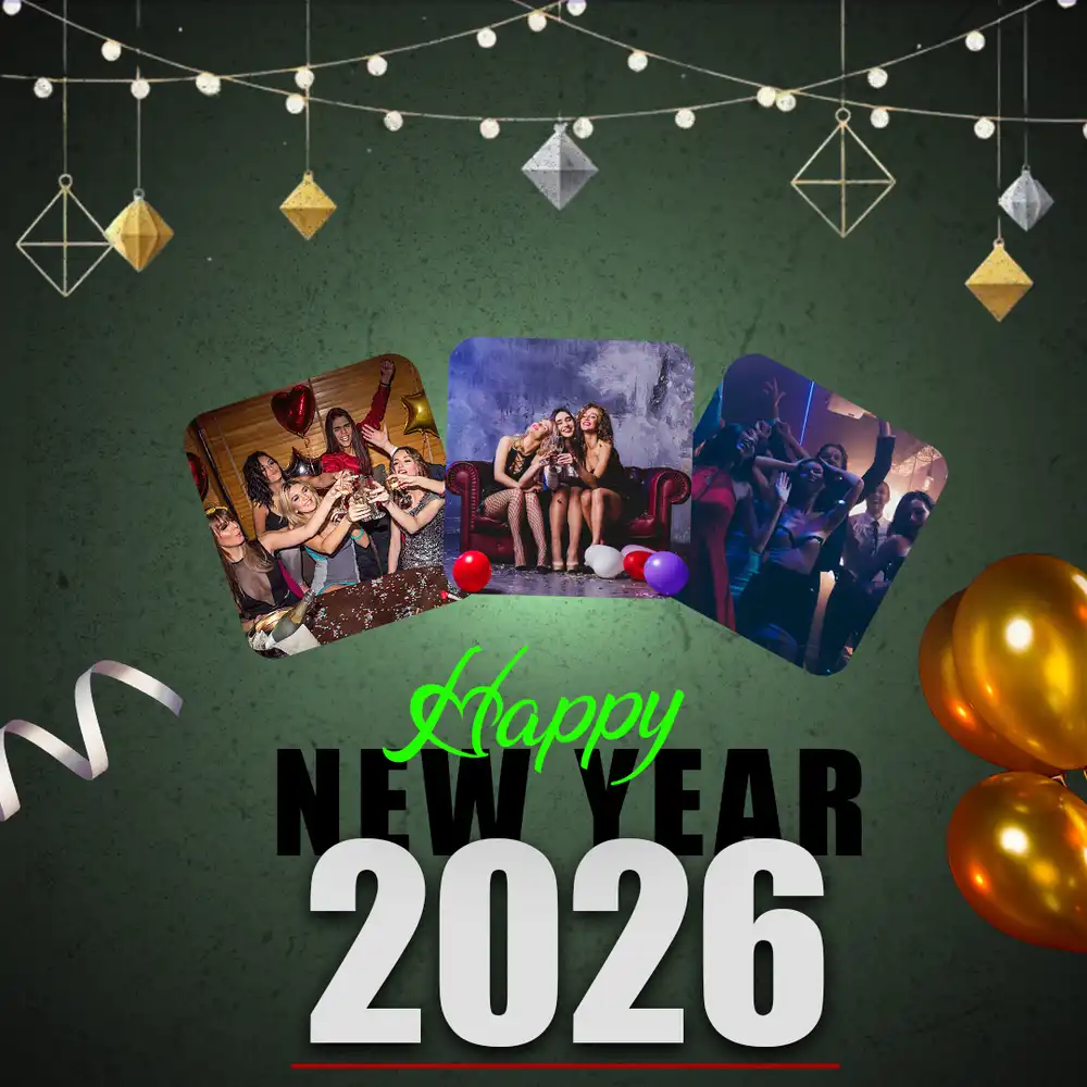 Lunar New Year 2026 PSD poster template with traditional festive elements