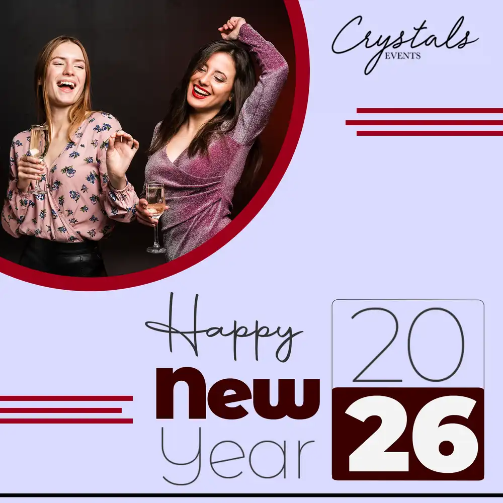 New Year 2026 PSD template for Lunar New Year, festive parties, and celebration events