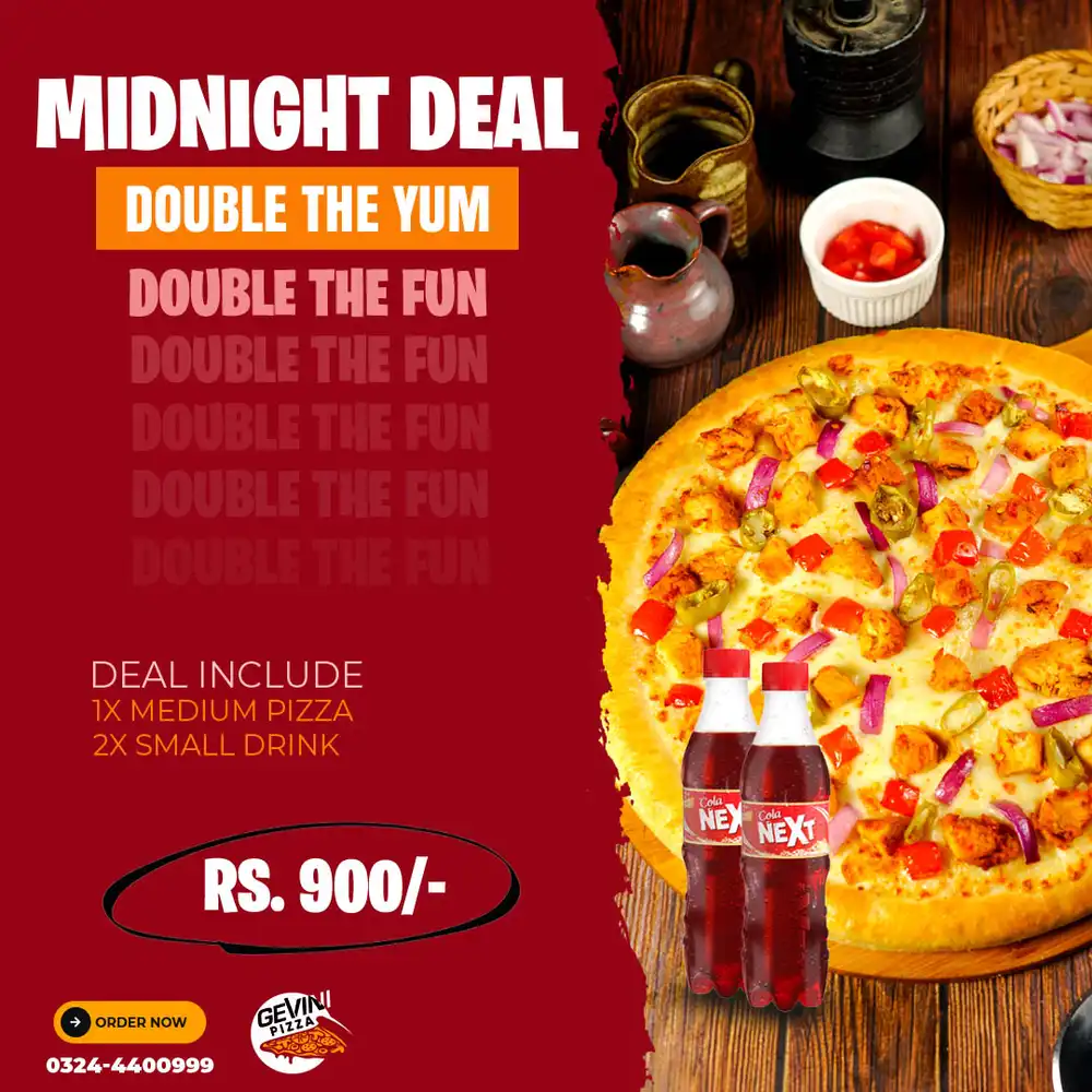 Promote Your Midnight Pizza Offers with This PSD Poster