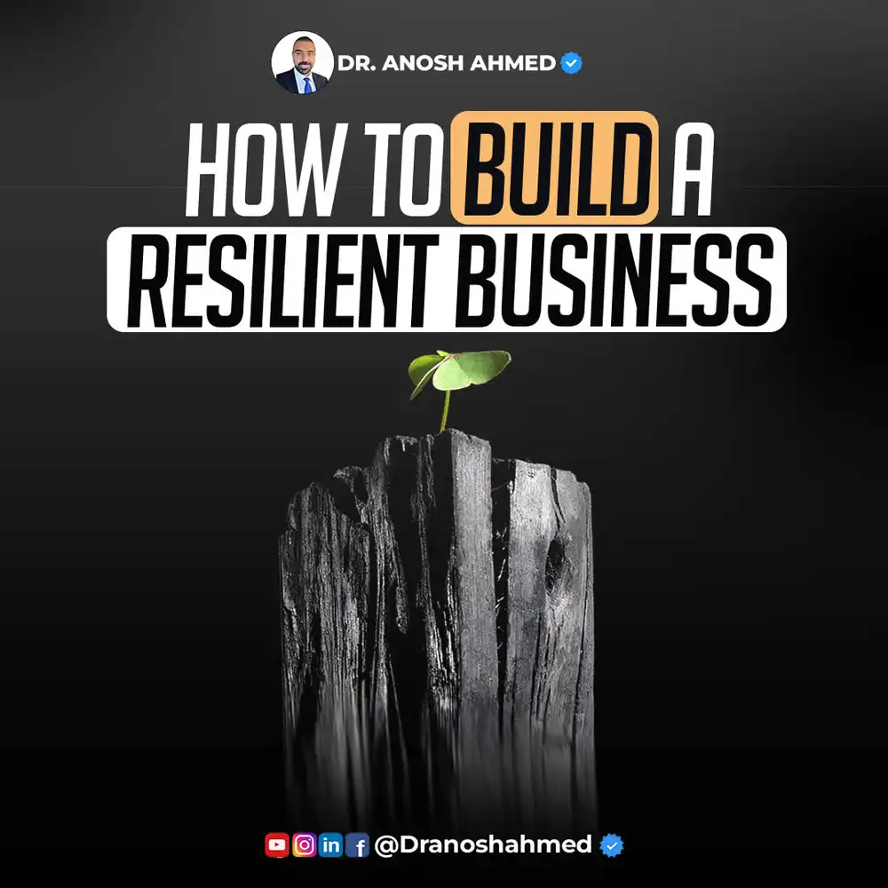 Resilient Business Post - PSD Template for Growth & Strategy