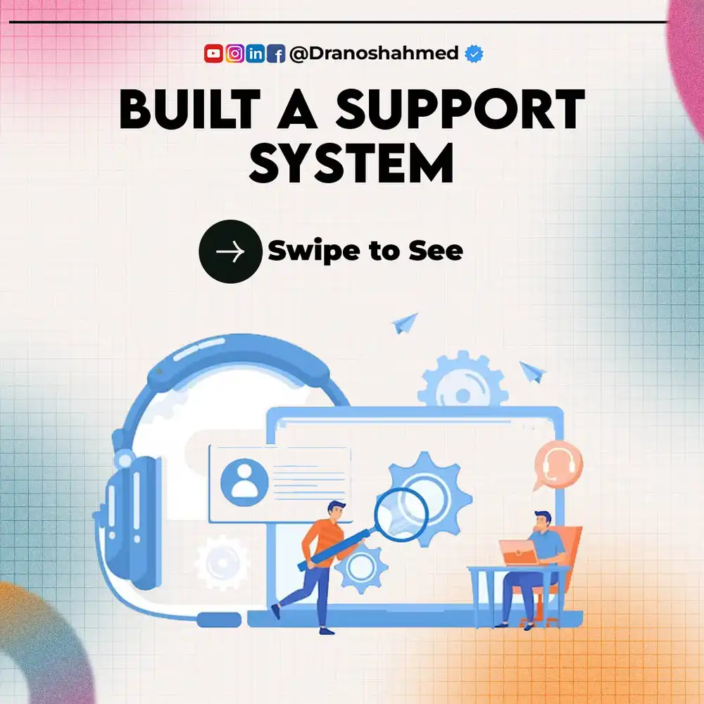 Strengthen Your Network - Editable Support System PSD Template