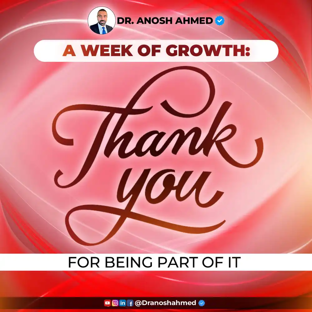 Thank You for a Week of Growth - Social Media PSD Template