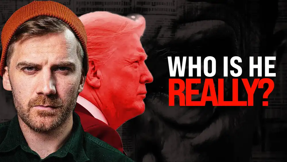 Dark Mystery YouTube thumbnail mockup with text “Who is he really?”